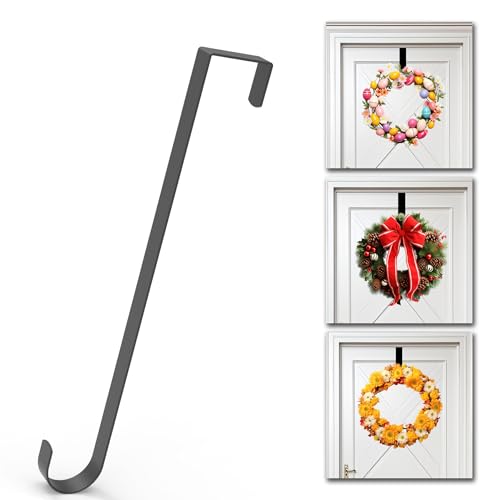 15 Inch Wreath Hanger for Indoor/Outdoor Decor - Steel Hook