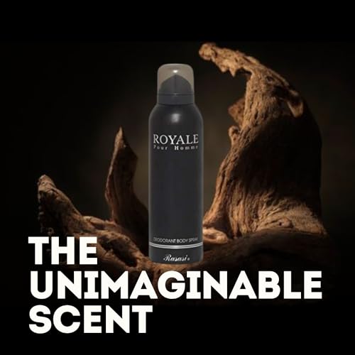 Rasasi Royale for Men Deodorant 200ml - Aromatic Musk Body Spray