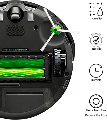 Garbage Fighter Rubber Tires for iRobot Roomba - 4 Pack Replacement Wheels