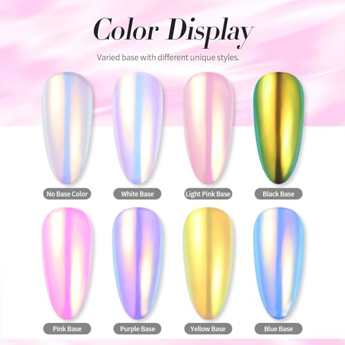Born Pretty Chrome Aurora Nail Powder Mermaid Pearl Glitter Dust