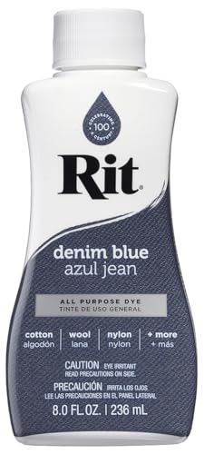 Rit All-Purpose Liquid Dye - Denim Blue for Fabrics & Crafts