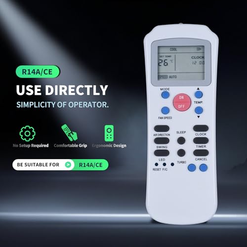 PZL Replacement Remote Control for Carrier Air Conditioner R14/CE R14A