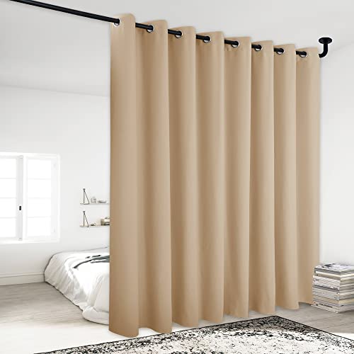 NICETOWN Biscotti Beige Blackout Curtain Panel - 120" x 84"