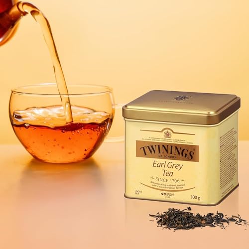 Twinings Earl Grey Loose Black Tea Tin - 3.53 Ounce (Caffeinated)