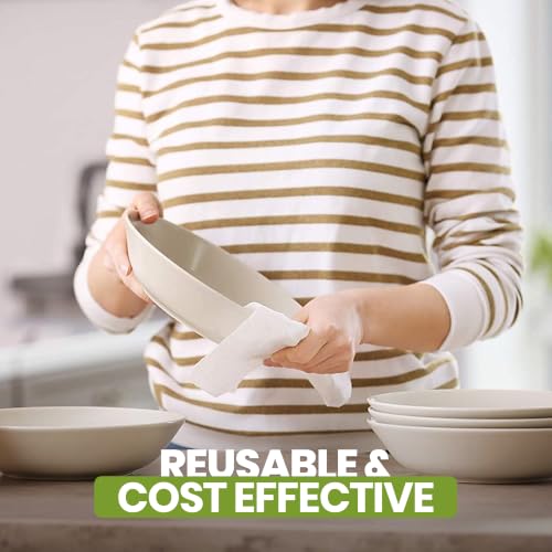 NatureZway Bamboo Perforated Towels - Eco-Friendly Rayon, 25 Sheets