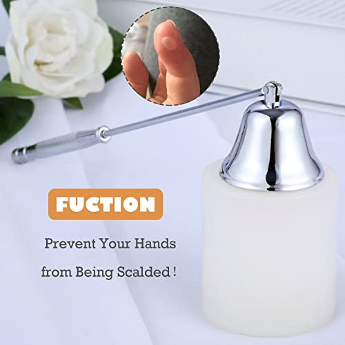 MUXSAM Stainless Steel Long Handle Candle Snuffer for Safe Flame Extinguishing