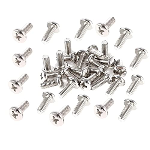 55-Piece M4 x 12mm VESA Monitor Mounting Screw Kit for TV and Displays