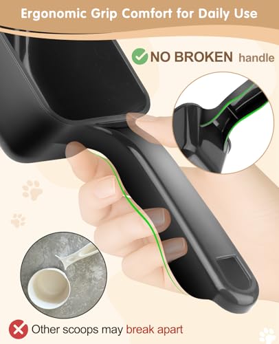 2-Pack Pet Food Scoop - 1 Cup Measuring Tool for Dogs, Cats & More