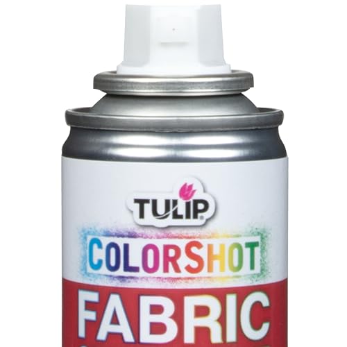TULIP ColorShot Fabric Spray Paint - Red, 3 oz, Matte, Washable & Quick-Drying