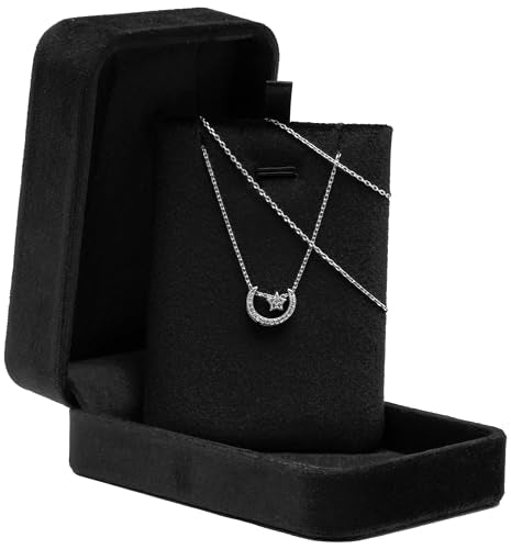 Black Velvet Jewelry Box for Necklace & Pendant | Giftop