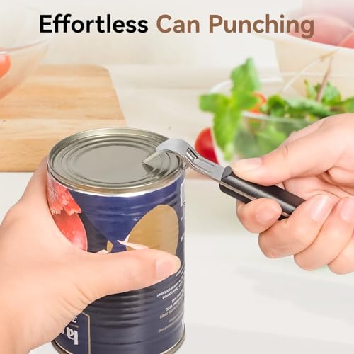 Anyongora 2-in-1 Can Punch and Bottle Opener - Compact Stainless Steel