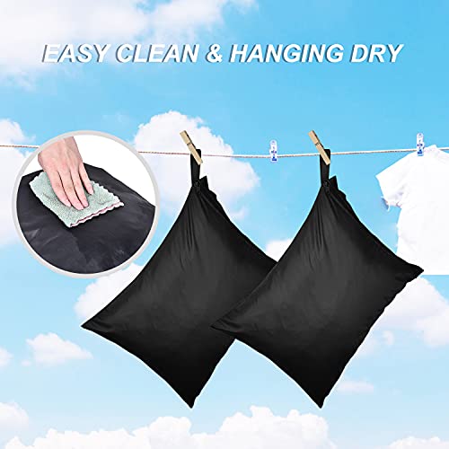 OTraki 2-Pack Wet Dry Laundry Bags, 16x20 Inch Waterproof Travel Sack