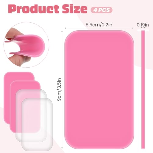 4PCS Silicone Lash Pad Reusable Eyelash Extension Holder Pallet
