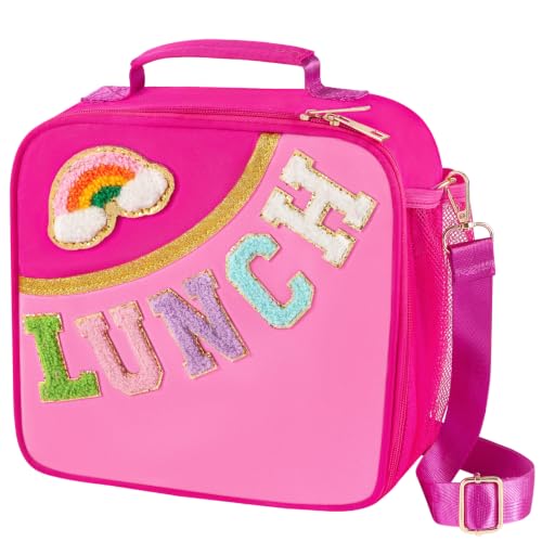 Nsrzua Insulated Lunch Bag for Kids - Leakproof Tote with Adjustable Strap