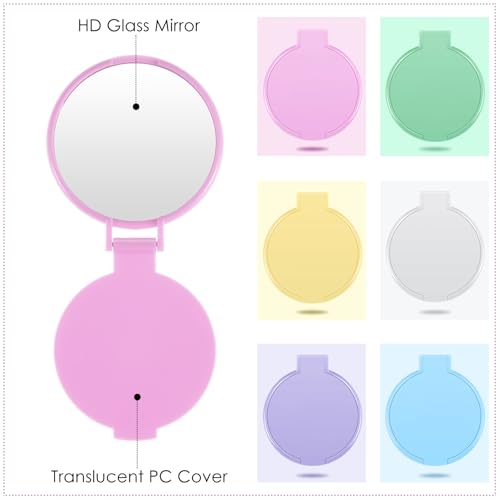 Jetec 18-Piece Compact Pocket Mirrors Set - Macaron Colors