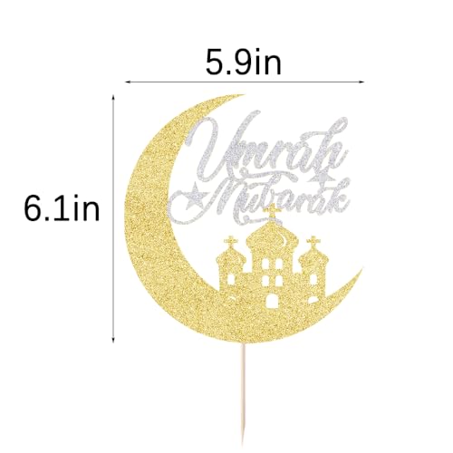 Umrah Mubarak Cake Topper for Eid & Party Celebrations