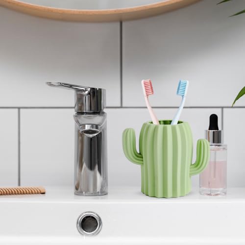Unbreakable Silicone Cactus Toothbrush Holder for Kids