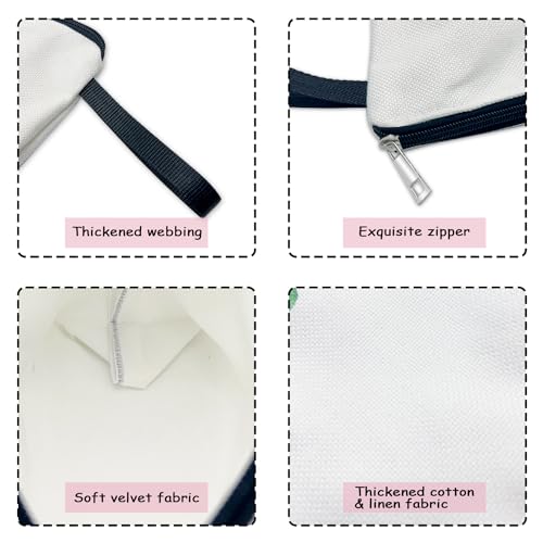 Initial Makeup Bag Waterproof Monogram Cosmetic Pouch for Women