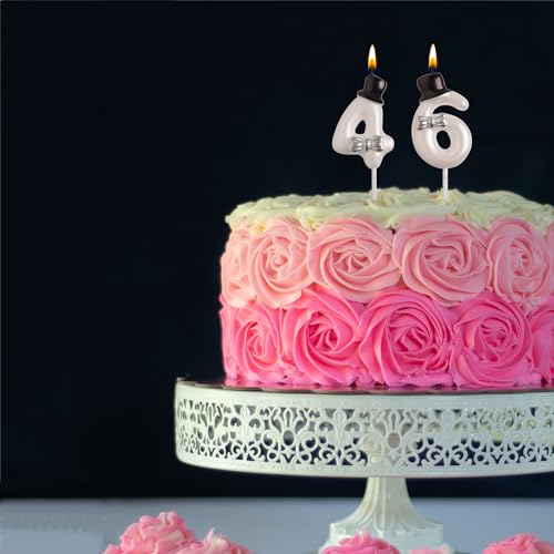 46th & 64th Birthday Candle Set | Smokeless Dual-Digit Design