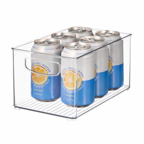 iDesign Stackable Clear Plastic Kitchen Organizer Bin - 10"x6"