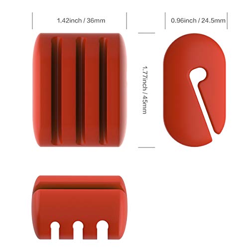 CAPPEC Silicone Pot Clip for Thermometers - Heat Resistant, Non-Scratch, Hands-Free Cooking - Compatible with Most Probe Sizes (1)