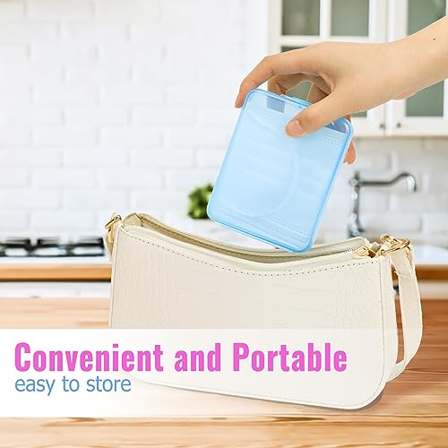 3-Piece Portable Travel Cotton Swab and Makeup Pad Storage Organizer