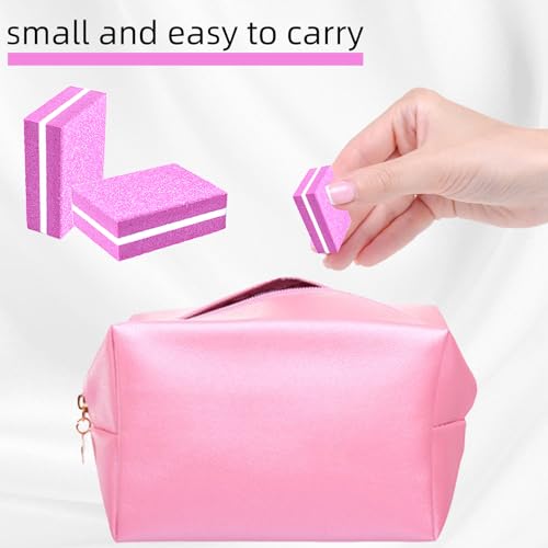 50 Pack Mini Nail Buffers 100/180 Grit Double-Sided Nail Files and Buffing Blocks for Acrylic and Natural Nails
