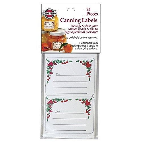 Norpro Self-Adhesive Canning Labels - 24 Pack for Jars