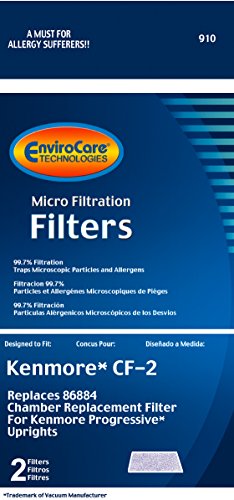 EnviroCare Replacement Vacuum Filters for Kenmore CF2 - 2 Pack