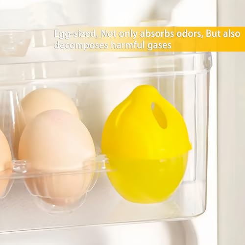WeelenkEco Refrigerator Deodorizer - 4 Pack Lemon Scent Odor Absorber