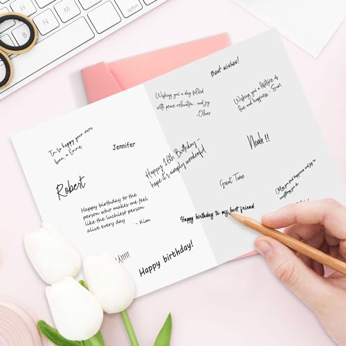 TSVATE 18th Birthday Card for Girls, Rose Gold Milestone Greeting Card