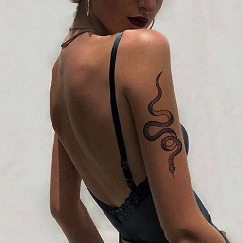 JIANG Large Realistic Flower Chest and Neck Temporary Tattoos