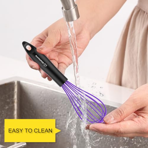 NileHome 10" Silicone Whisk - Durable Kitchen Utensil for Cooking