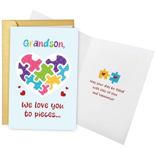 Funny Valentine's Day Card for Grandson from Grandparents