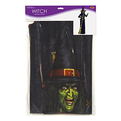 Beistle 6'2" Poseable Jointed Witch Wall Decorations - 2 Pack