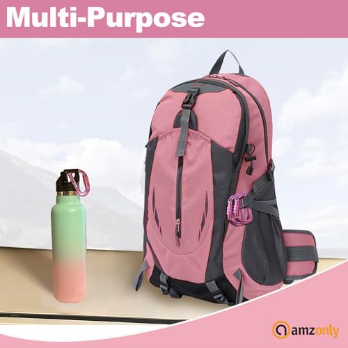 3inch Auto Locking Carabiner Clips Heavy Duty, 12KN /2697lbs Lightweight keychain carabiners, Sturdy Twist Lock Caribeeners for Camping Hiking Hammock Swing Backpack, dog leash and Harness etc