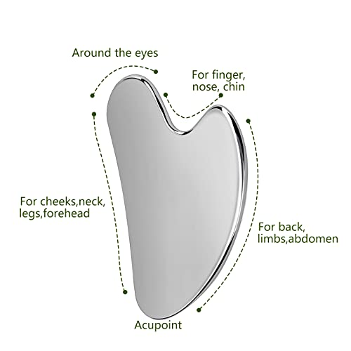 OXT Stainless Steel Gua Sha Facial Tool for Skin Tightening