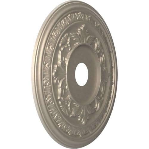 Ekena Millwork 22" Thermoformed PVC Ceiling Medallion - Metallic Silver