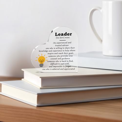 Acrylic Boss Appreciation Plaque - Thank You Gift for Leaders