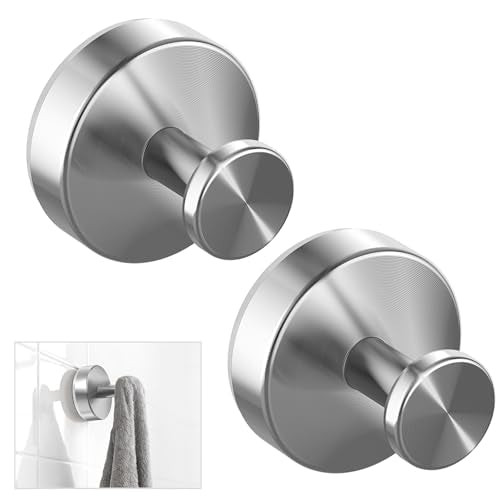 Verwohnt Suction Cup Hooks for Shower - No Drill, 2 Pack