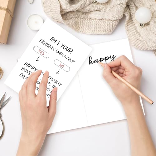 Funny Boss's Day Greeting Card - Am I Your Favorite Employee