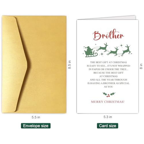 Humorous Christmas Card for Brother - Perfect Holiday Gift