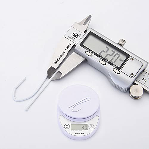 Ailejia Metal Curtain Hooks - 60 Pcs Long S-Prong Drapery Hooks
