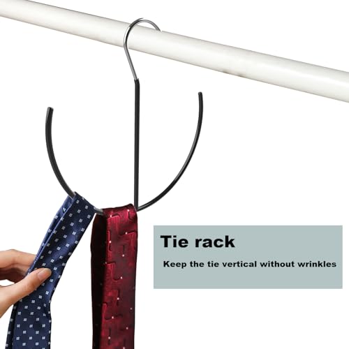 Heavy Duty Metal Belt Hanger with Rubber Cover - 9.6in x 7.9in