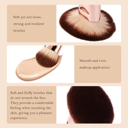AILNSX Large Foundation Brush - Soft Dense Makeup Brush for Liquid, Cream & Powder