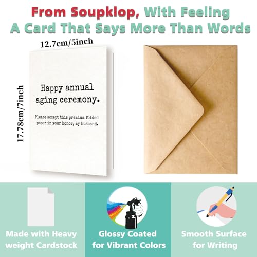 Funny Sarcastic Birthday Card for Husband from Wife