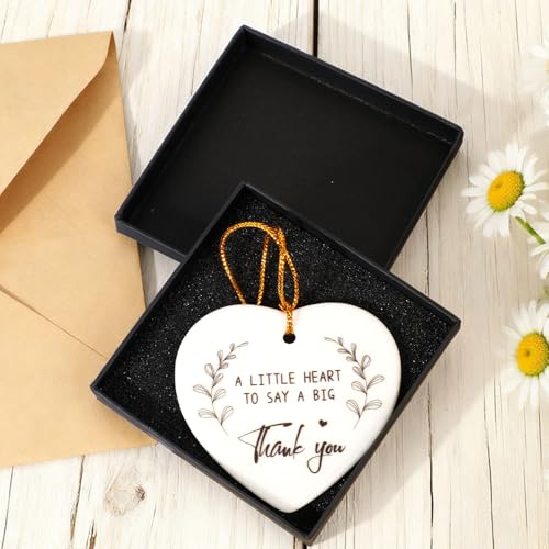 2pcs Ceramic Heart Plaque Set - Thank You Friendship Gift
