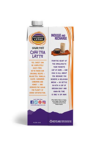 Oregon Chai Sugar Free Chai Concentrate, 32oz - Authentic Spiced Flavor