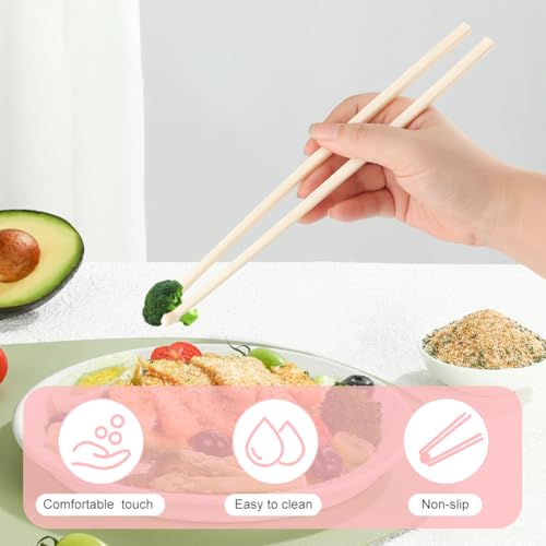 Cat Paw Chopsticks - Adorable Pink Non-Slip Grip for Easy Eating