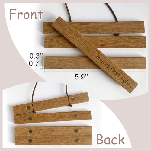 Zyeco Magnetic Ultrasound Photo Frame - Wooden Baby Keepsake Display, Variation 1